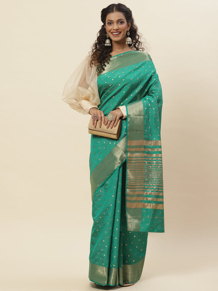 Zari Border Woven Handloom Saree