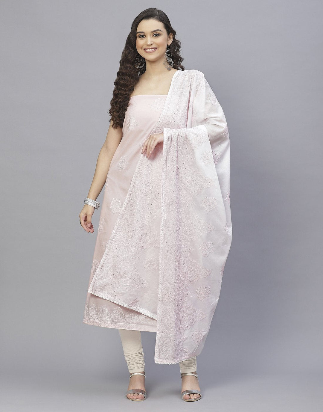 Cotton Embroidered Suit Set