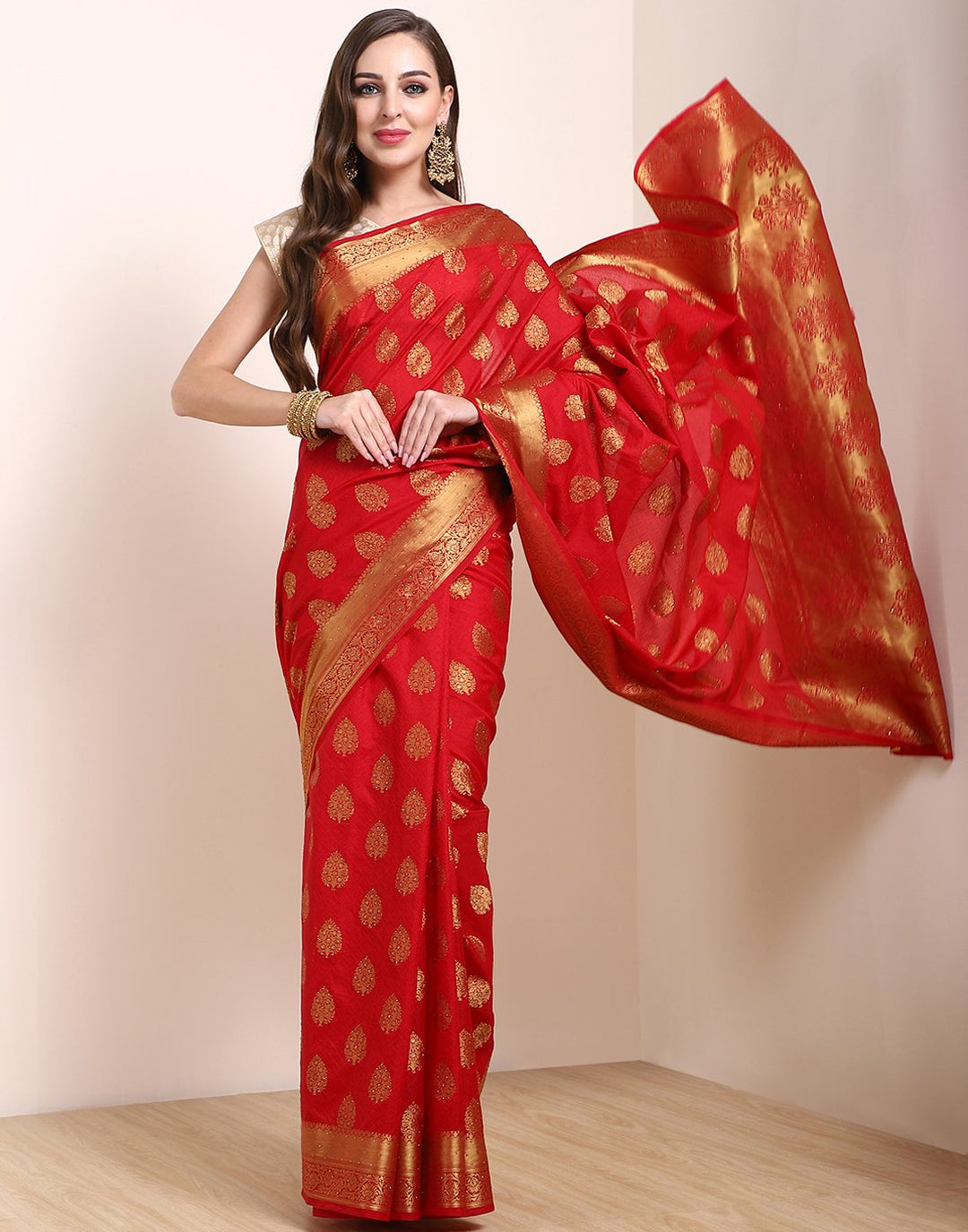 Pink Art Handloom Saree