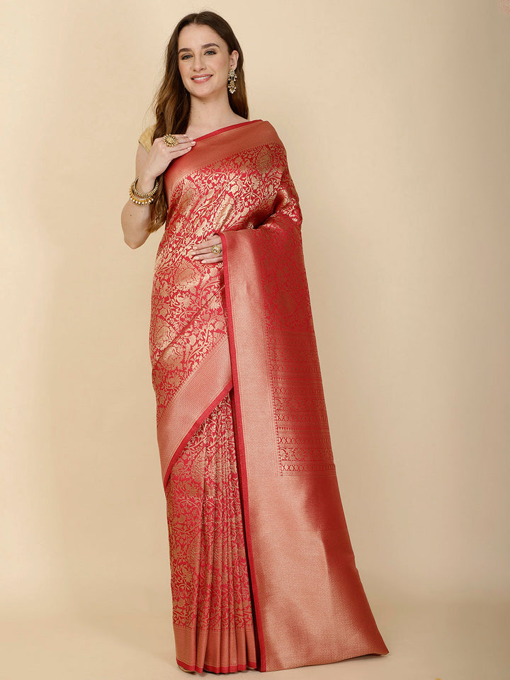 Ethnic Motifs Woven Handloom Saree