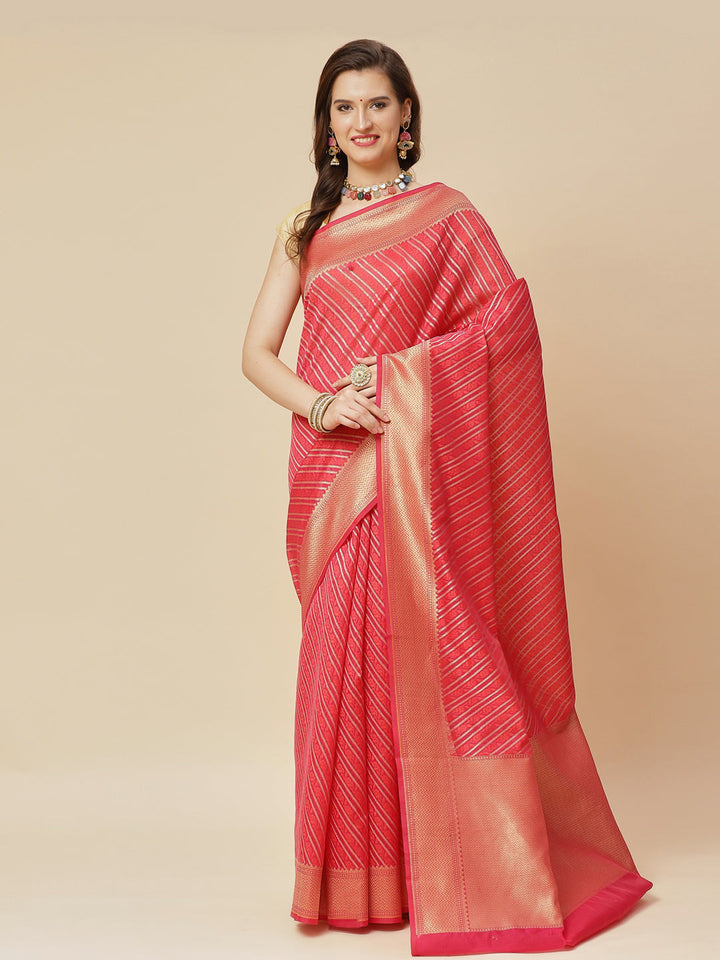Zari Jaal Cotton Woven Saree