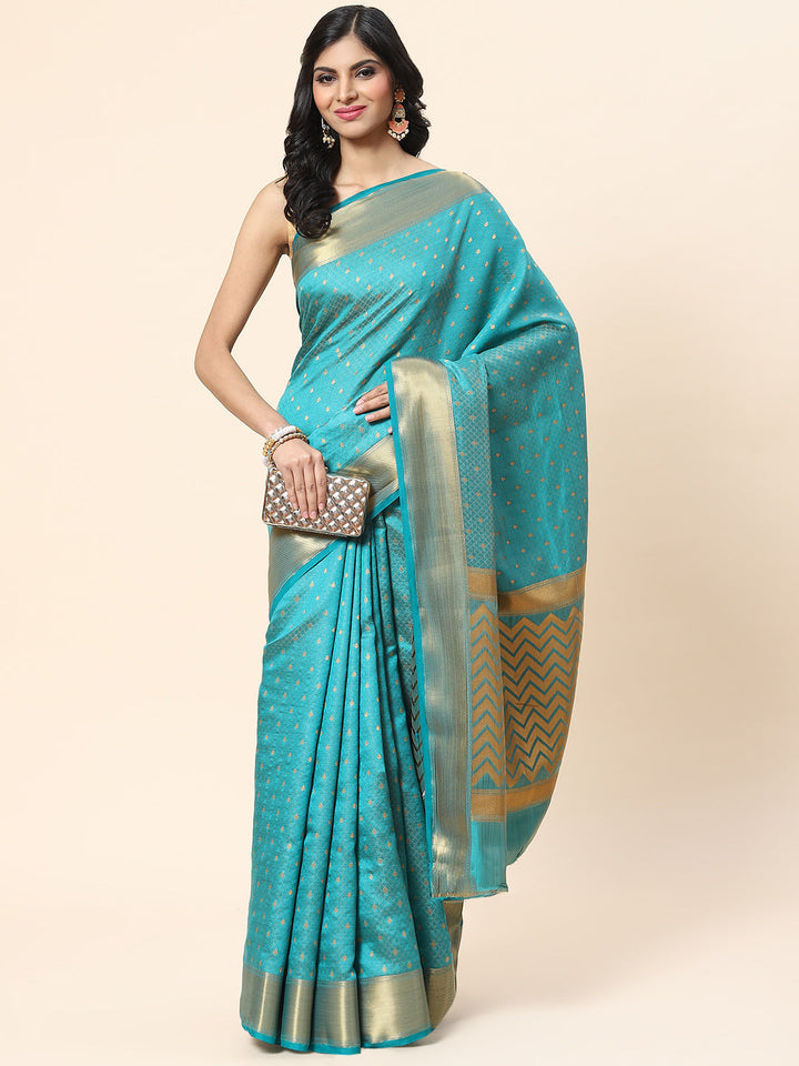Zari Booti Handloom Woven Saree