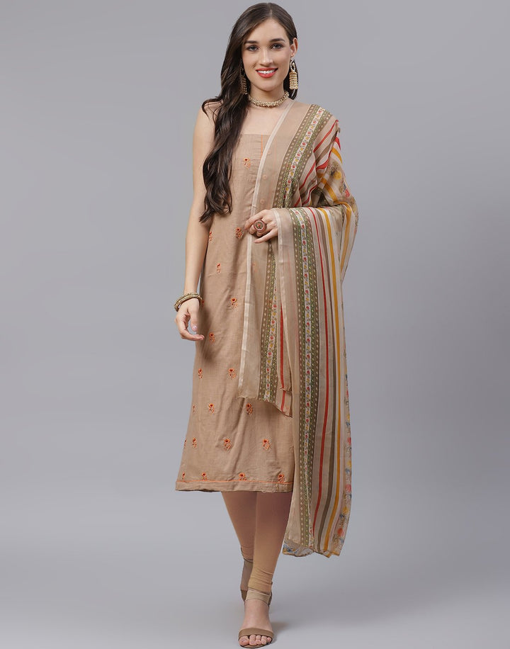 Cotton Embroidered Suit Piece