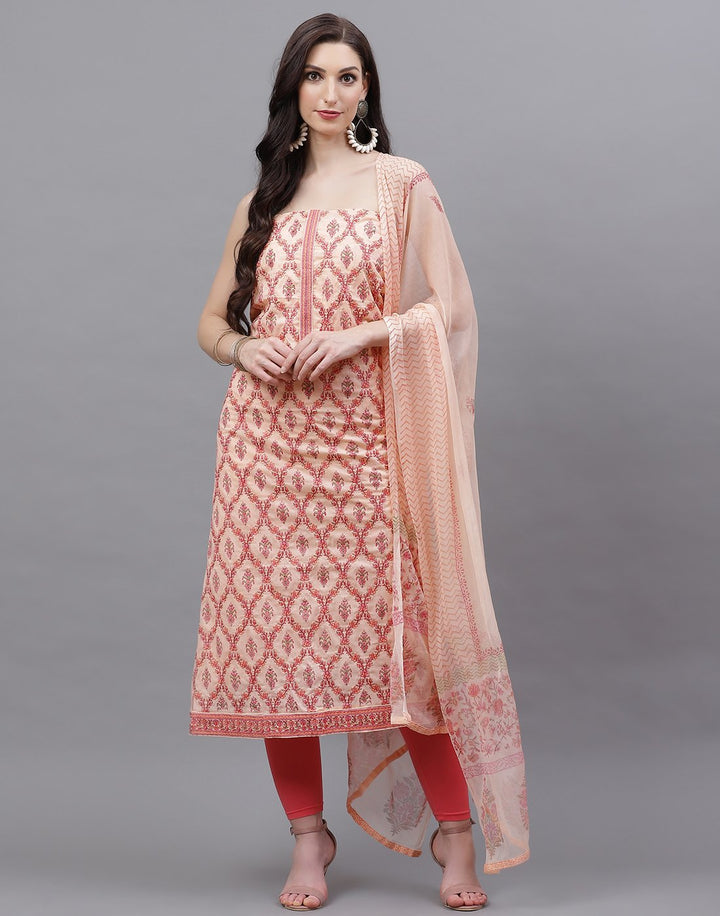 Cotton Embroidered Suit piece