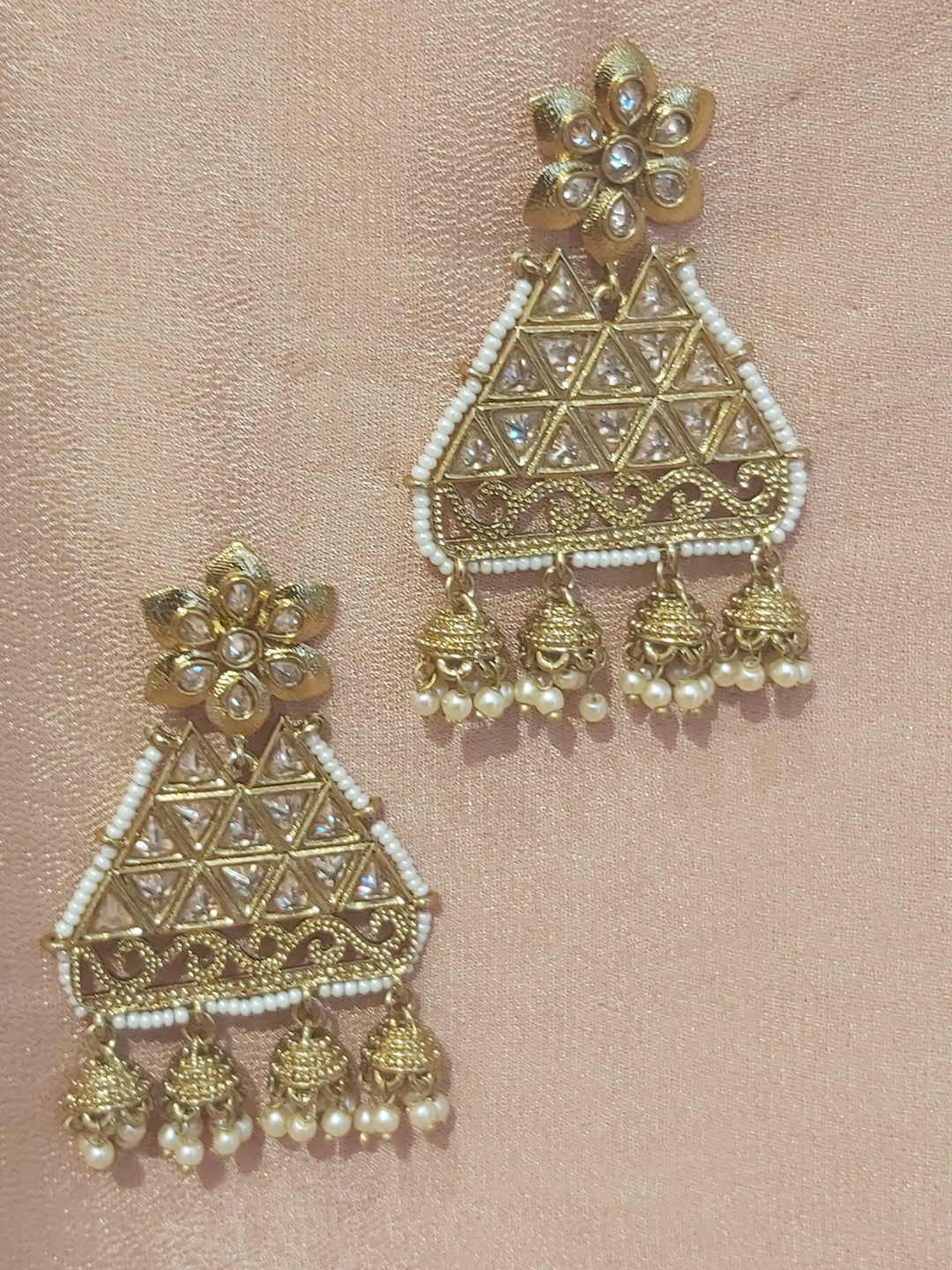 MBZ Meena Bazaar-Meena Bazaar Polki Earring
