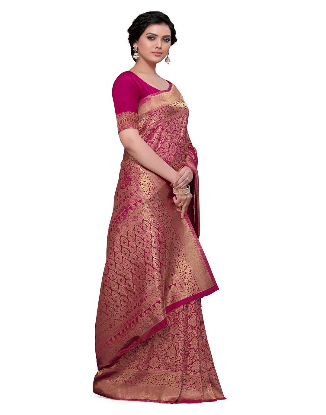 MBZ Meena Bazaar-Rani Art Handloom Saree