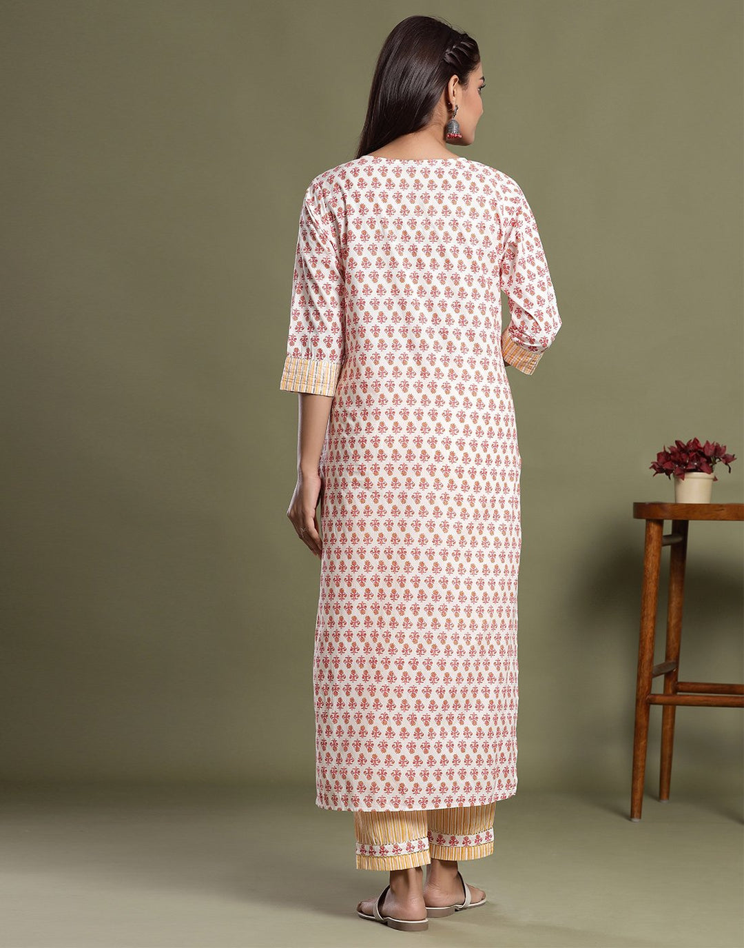 Cotton Printed Kurti Pant Set