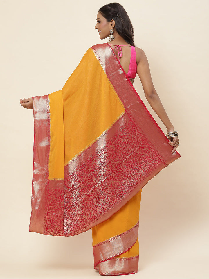 Woven Chiffon Saree