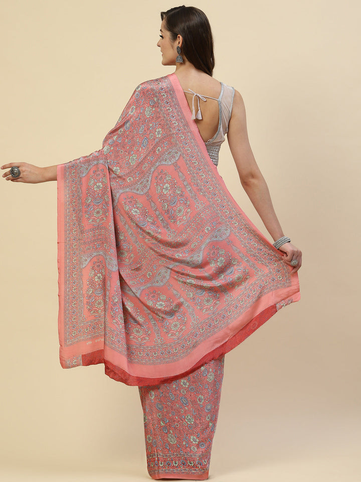 Digital Printed Crepe Saree