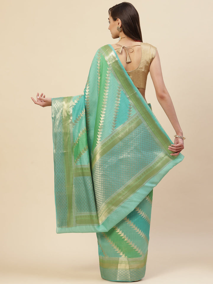 Zari Booti Cotton Woven Saree