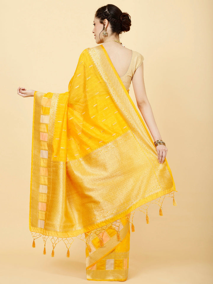 Zari Booti  Woven Saree
