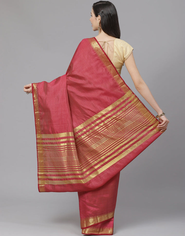 Zari Border Art Handloom Woven Saree