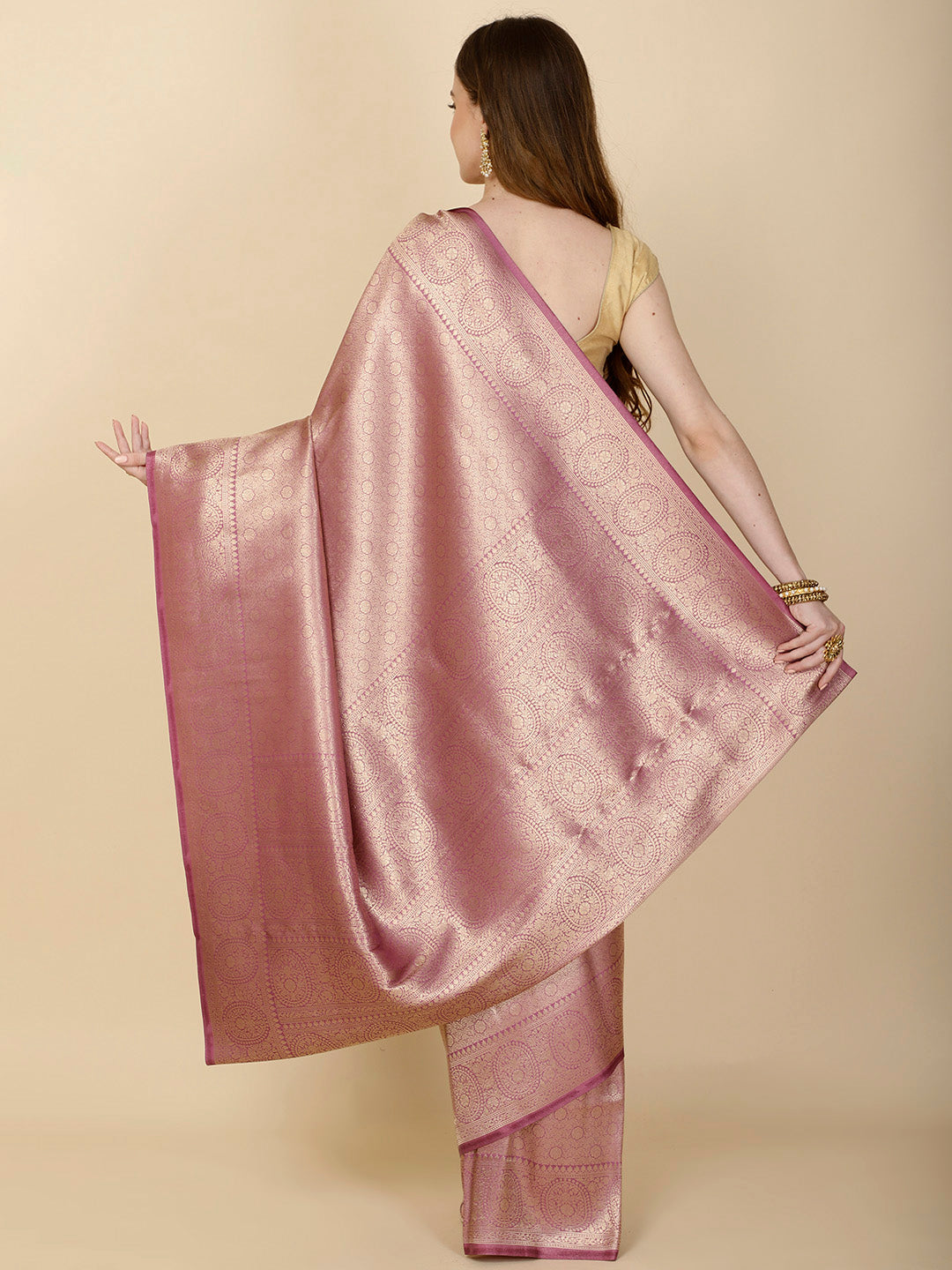 Ethnic Motifs Woven Handloom Saree