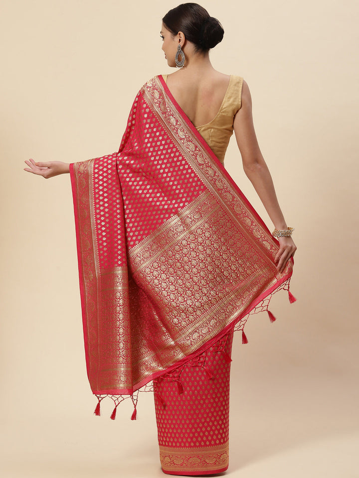 Zari Booti Handloom Woven Saree
