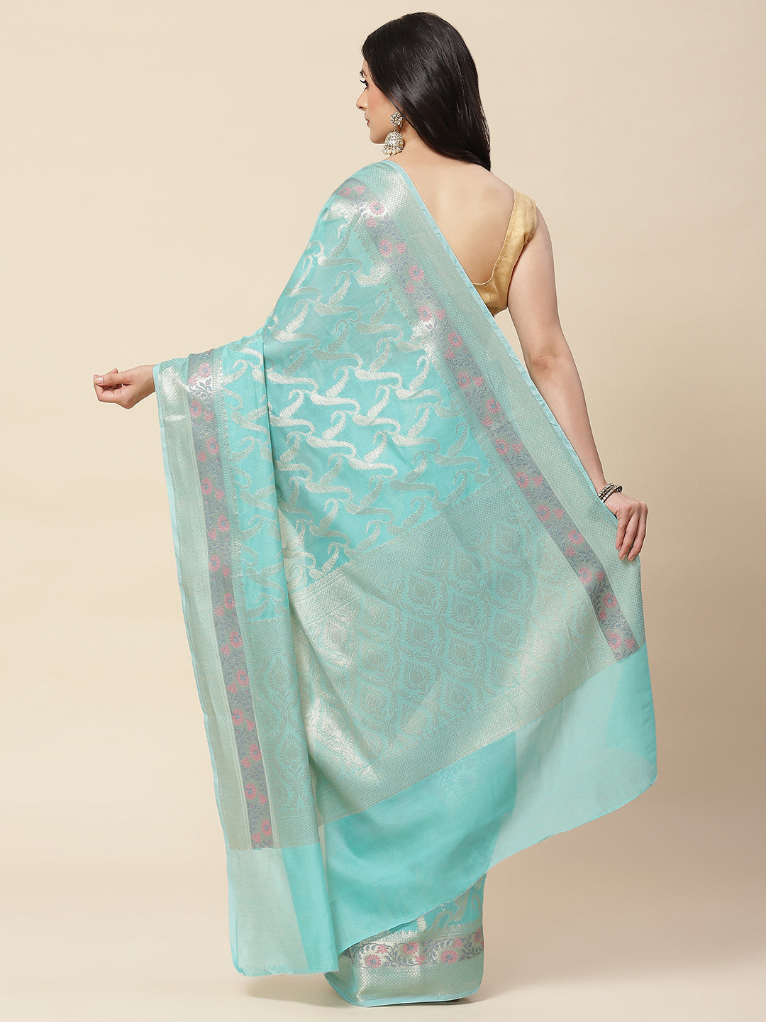 Zari Woven Cotton Saree