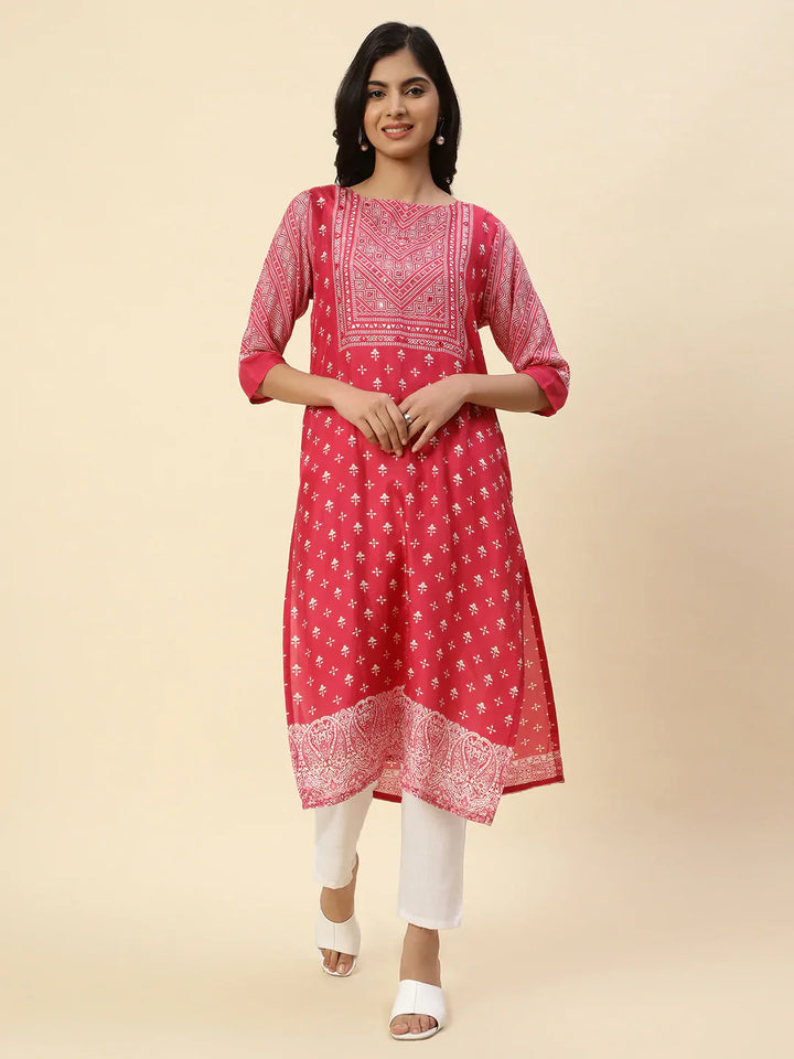Printed Muslin Kurta