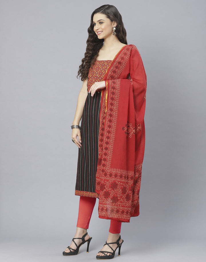Cotton Embroidered Suit Set
