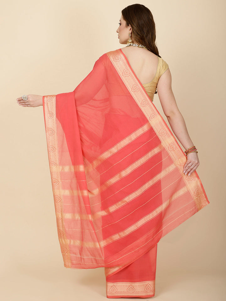 Resham Border Woven Cotton Saree