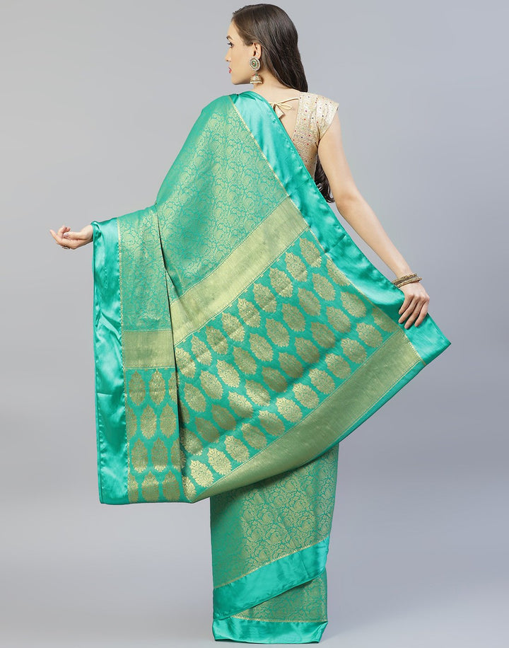Art Georgette Saree With Beautiful Zari Jaal Weaves