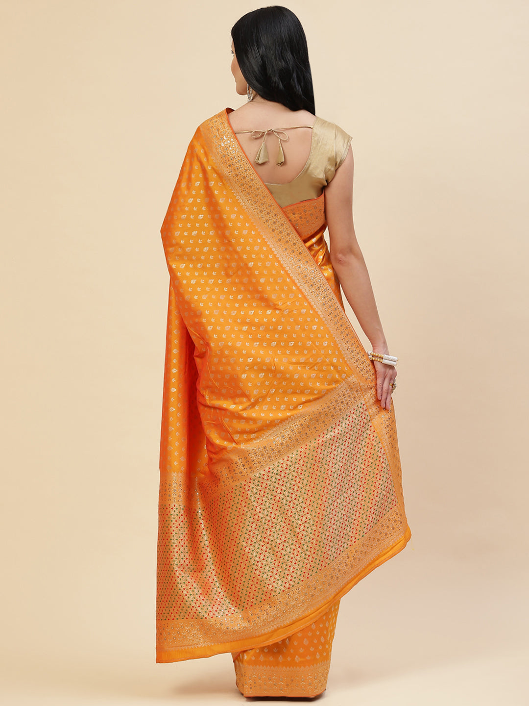 Stone Booti Banarasi Woven Saree