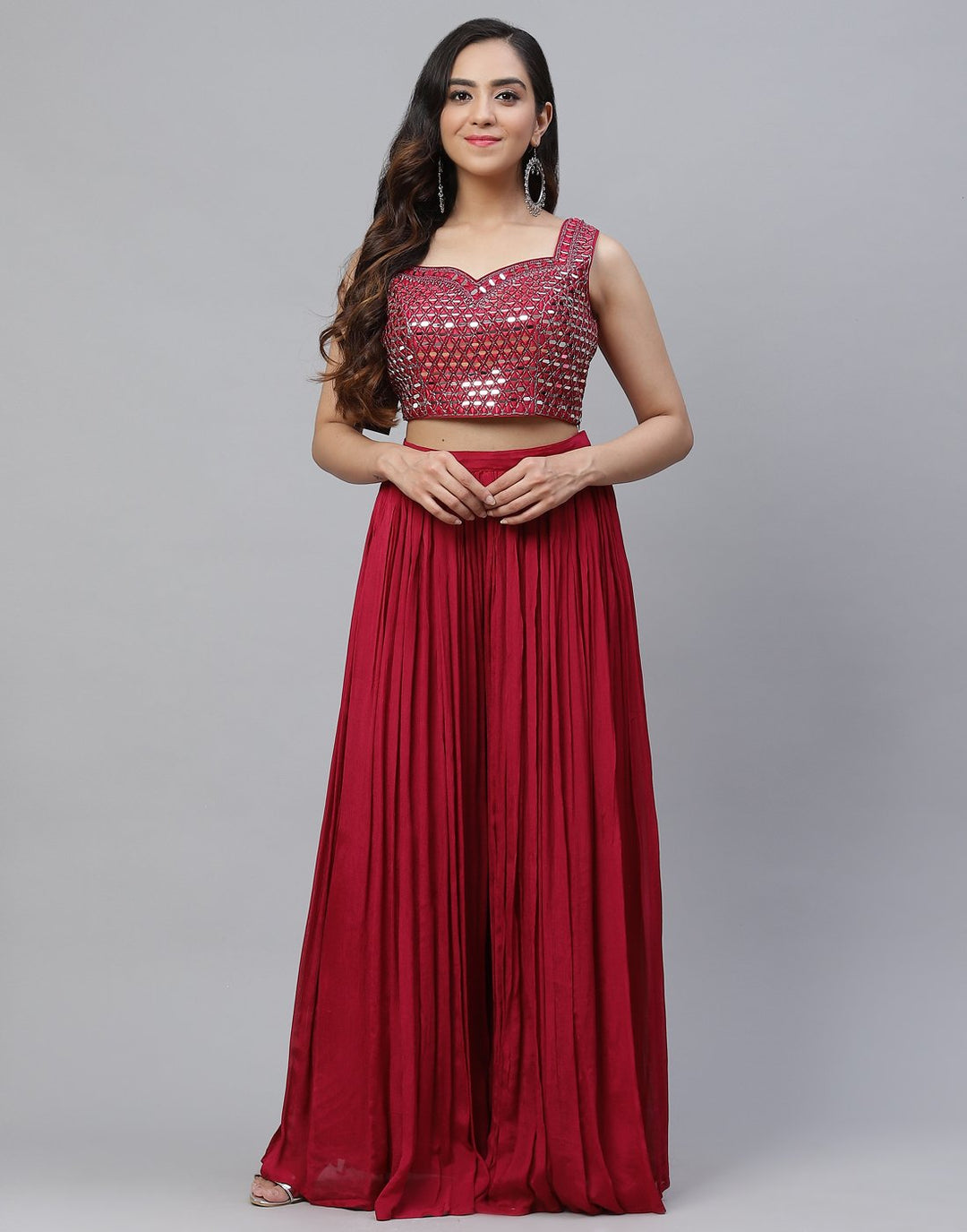 Art Crepe Stitched Salwar Kameez