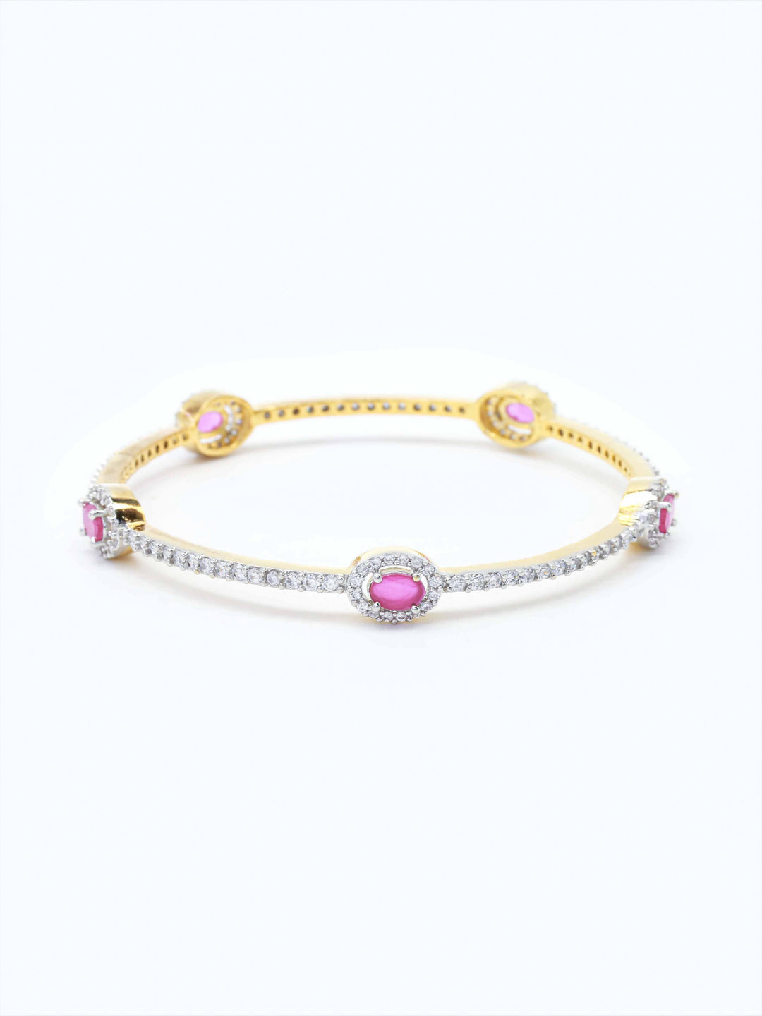 Golden And Diamond AD Bangles Set