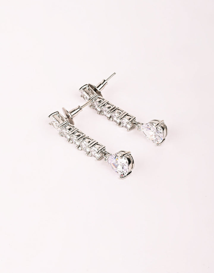 Gold Plated Earring embellished With Diamond Stone