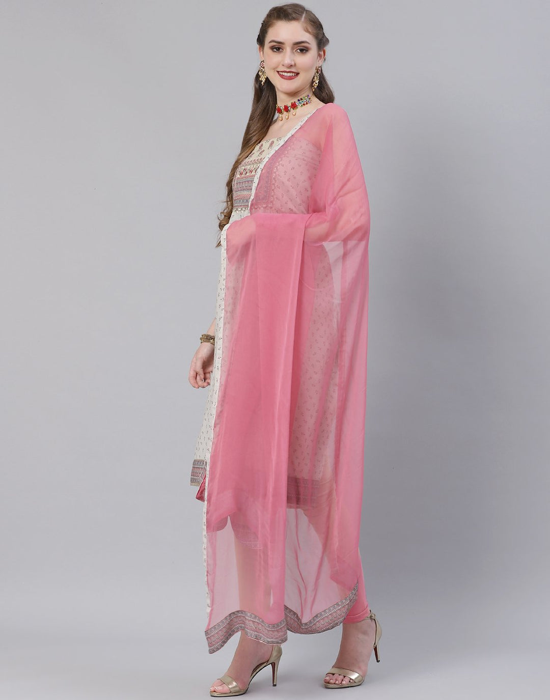 Cotton Embroidered Suit Piece