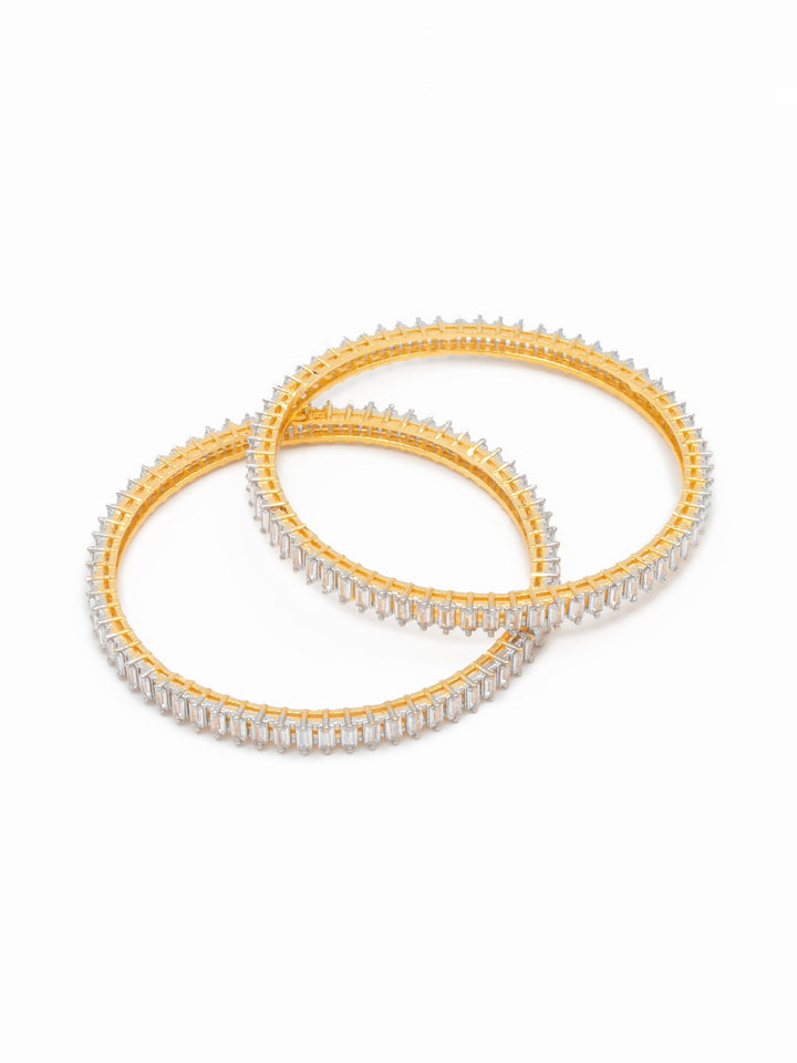 Golden &amp; White Bangle Set