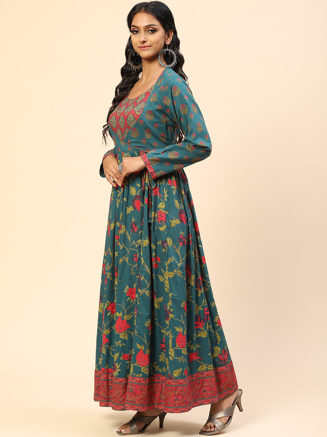 Printed Cotton Anarkali Kurta