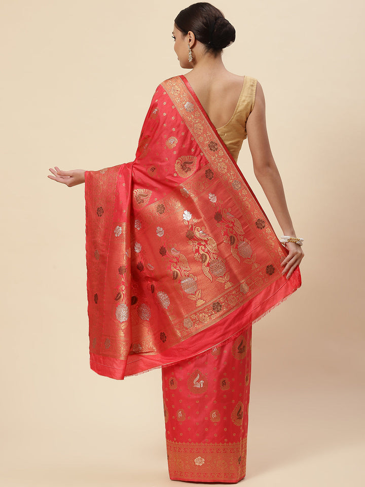 Zari Booti Handloom Woven Saree