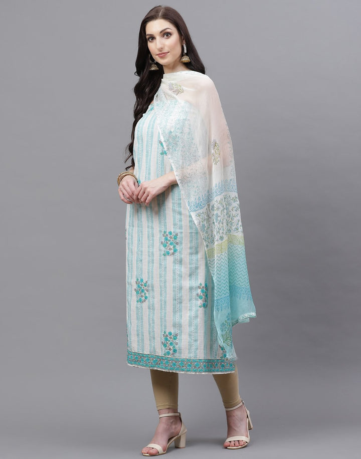 Cotton Embroidered Suit piece