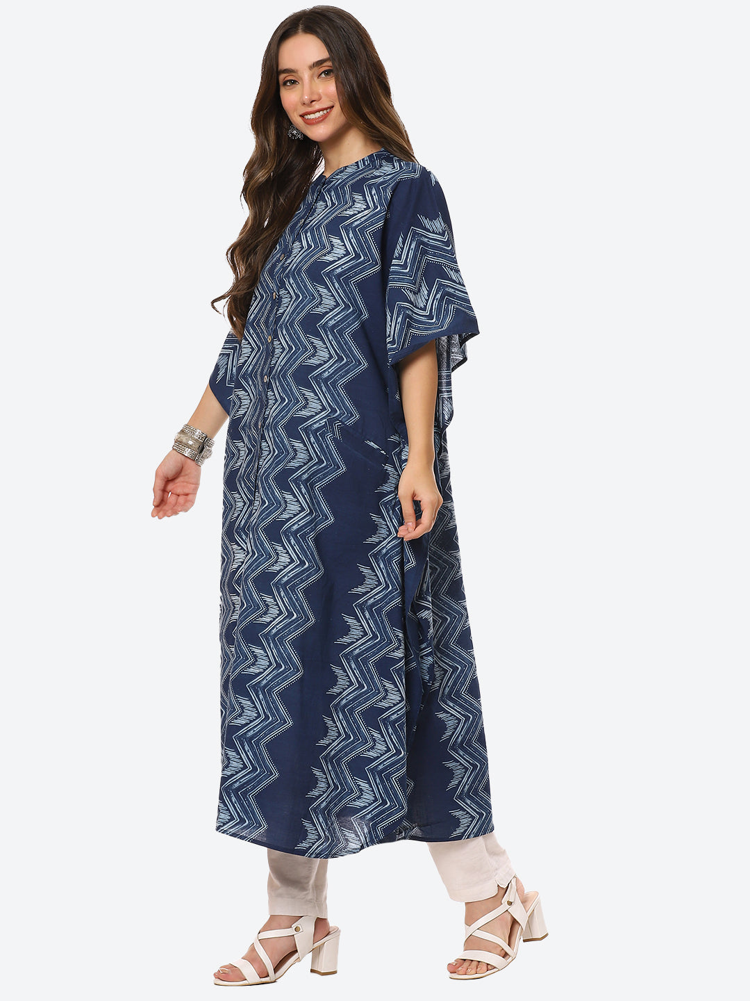 Printed Cotton Kaftan Kurta