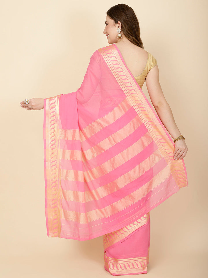Resham Border Woven Cotton Saree