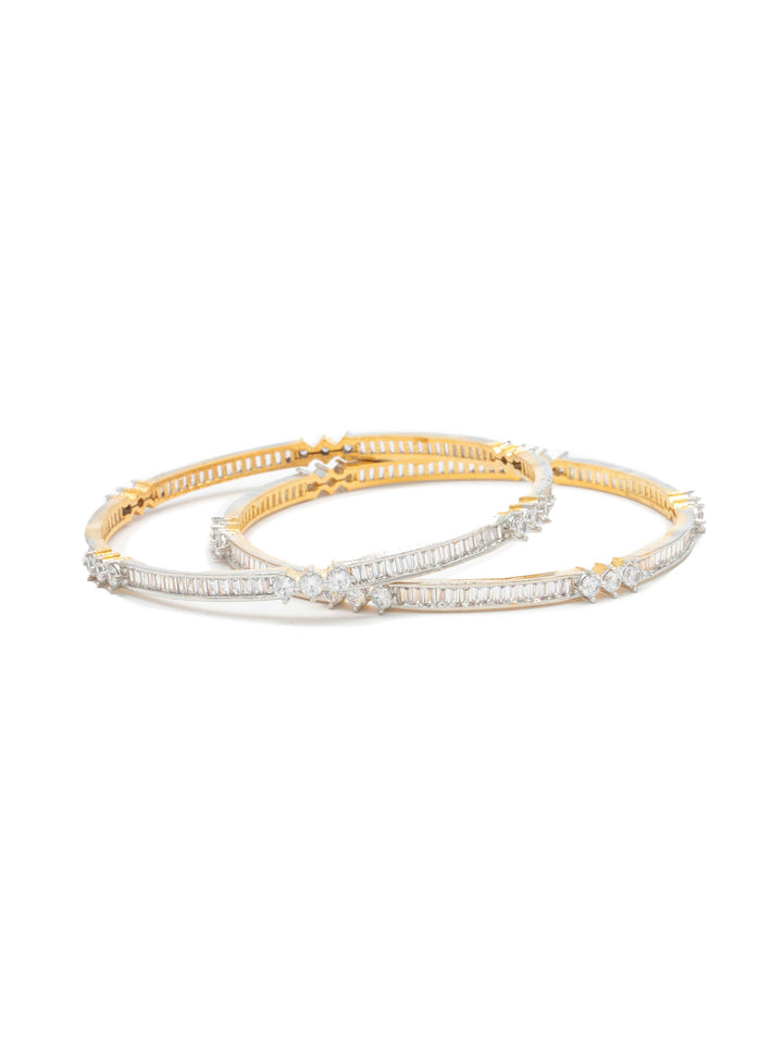 Golden &amp; White Bangle Set