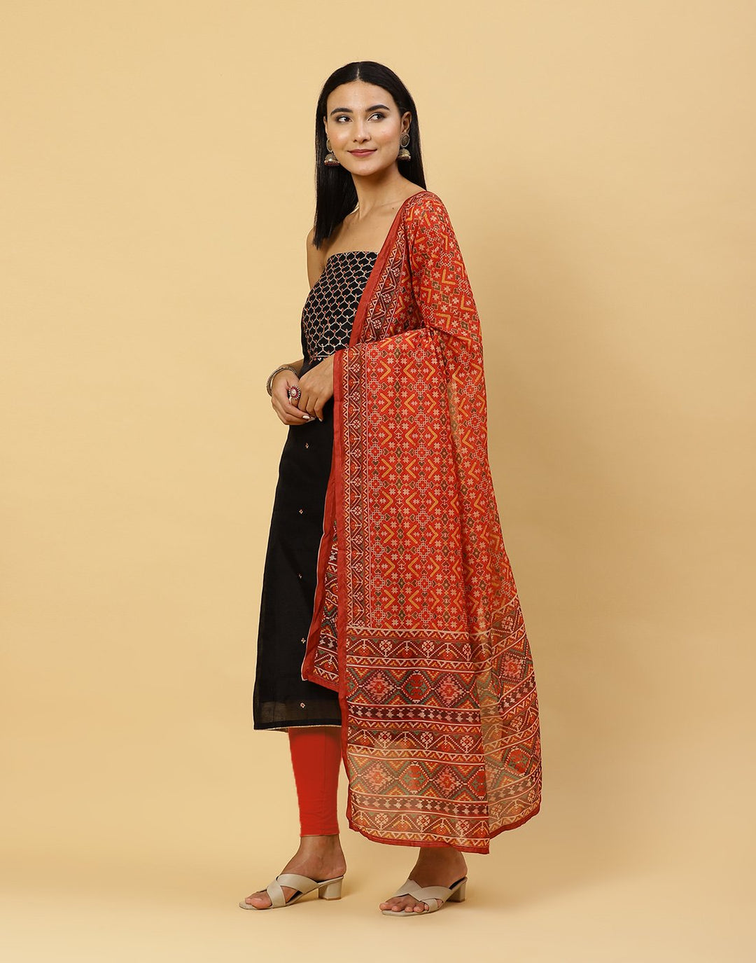 Embroidered Chanderi Suit Piece