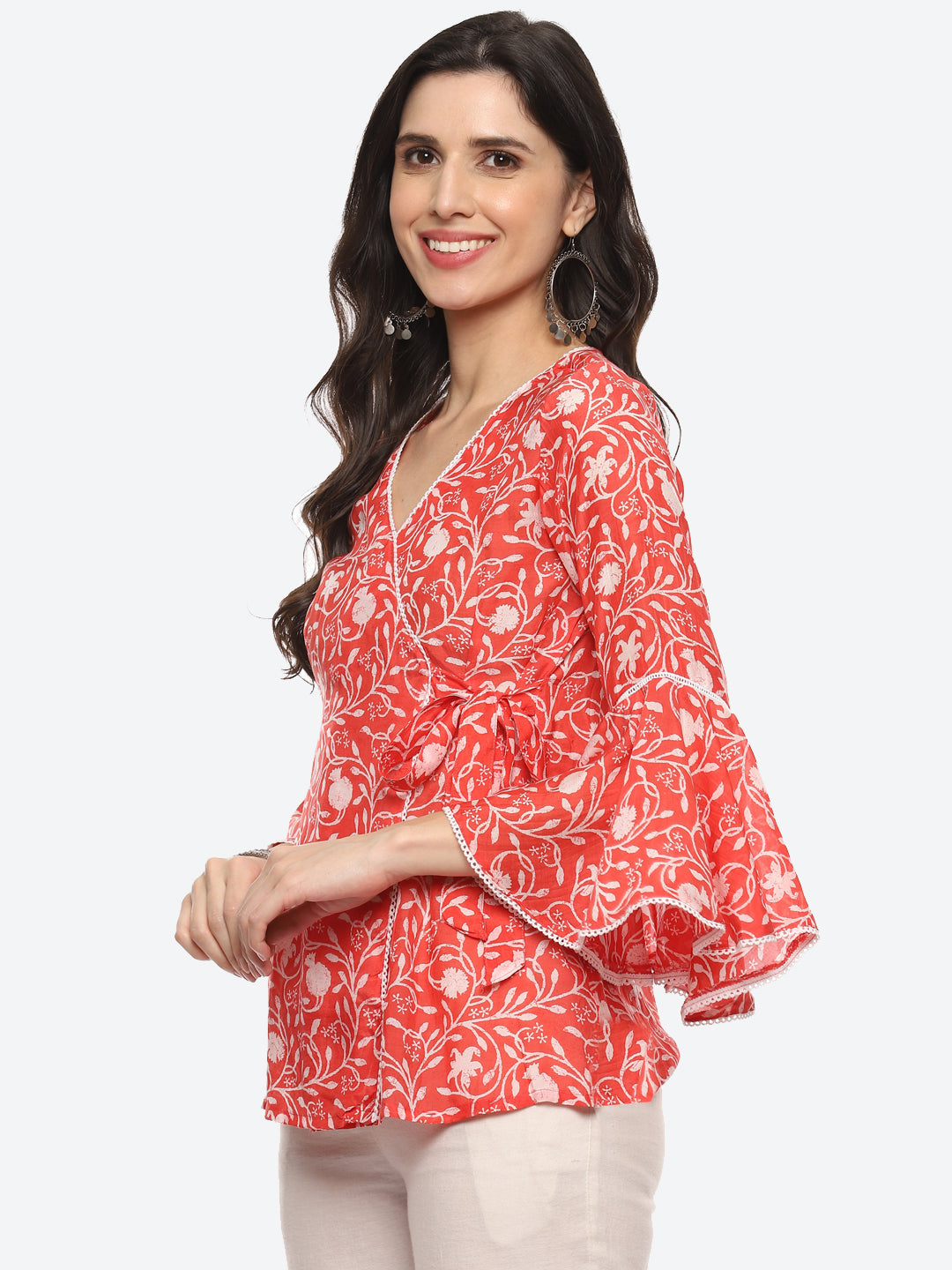 Floral Printed Cotton Kurti