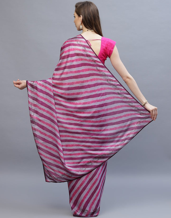 Satin Printed Saree