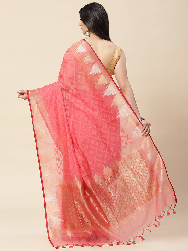 Resham Jaal  Woven Cotton Saree