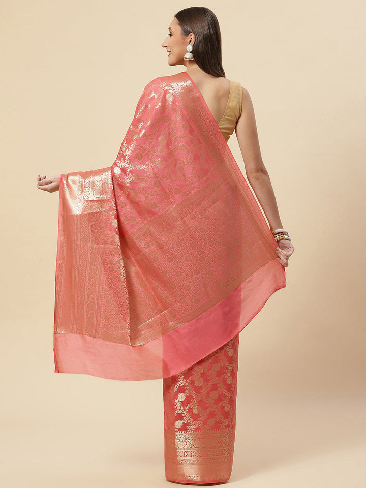 Zari Jaal Cotton Woven Saree