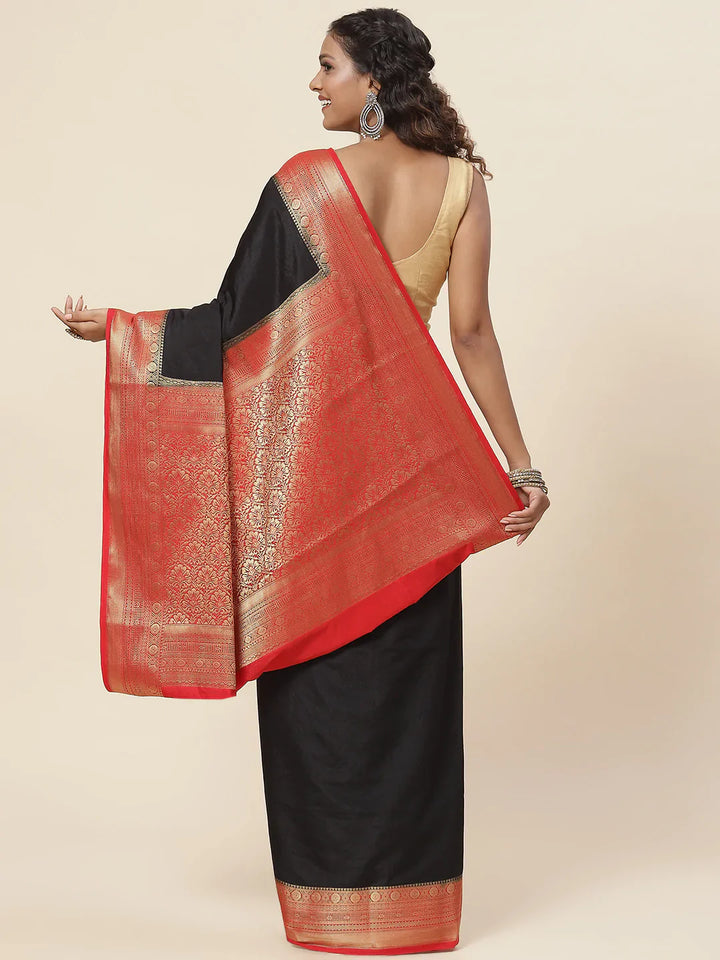 Zari Jaal Handloom Woven Saree