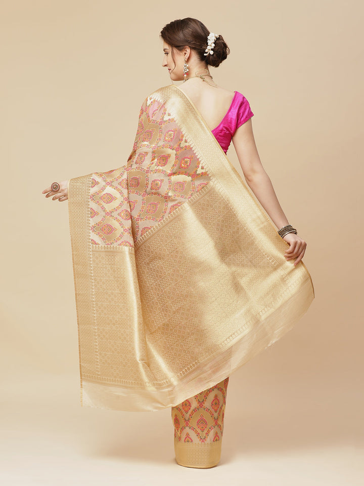 Zari Zaal Organza Woven Saree