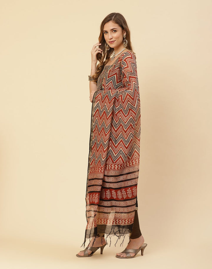 Embroidered Chanderi Suit Piece