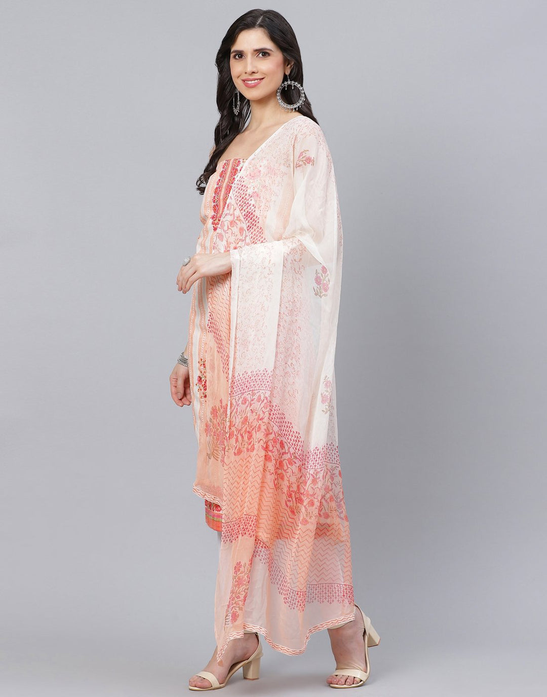 Chanderi Embroidered Suit piece