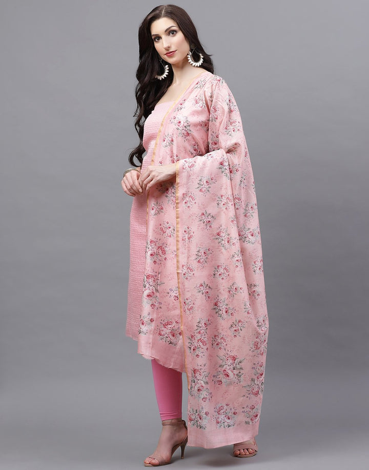 Fine Chanderi Printed Suit Piece