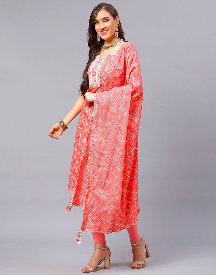 Cotton Embroidered Suit Piece