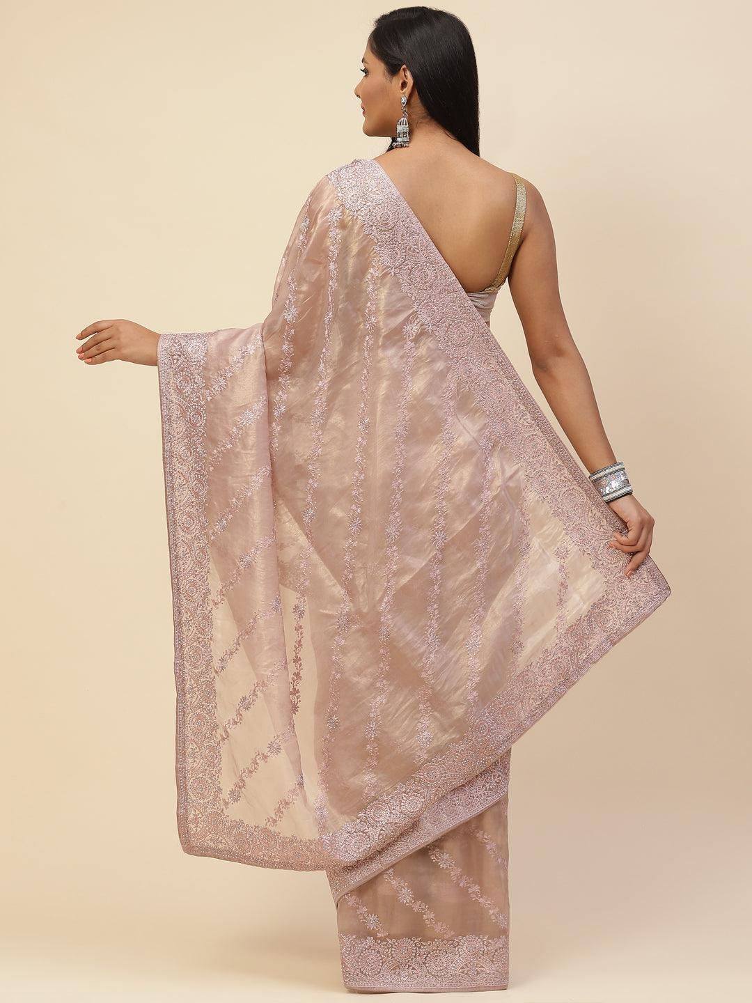 Stone Embroidered Banarasi Saree