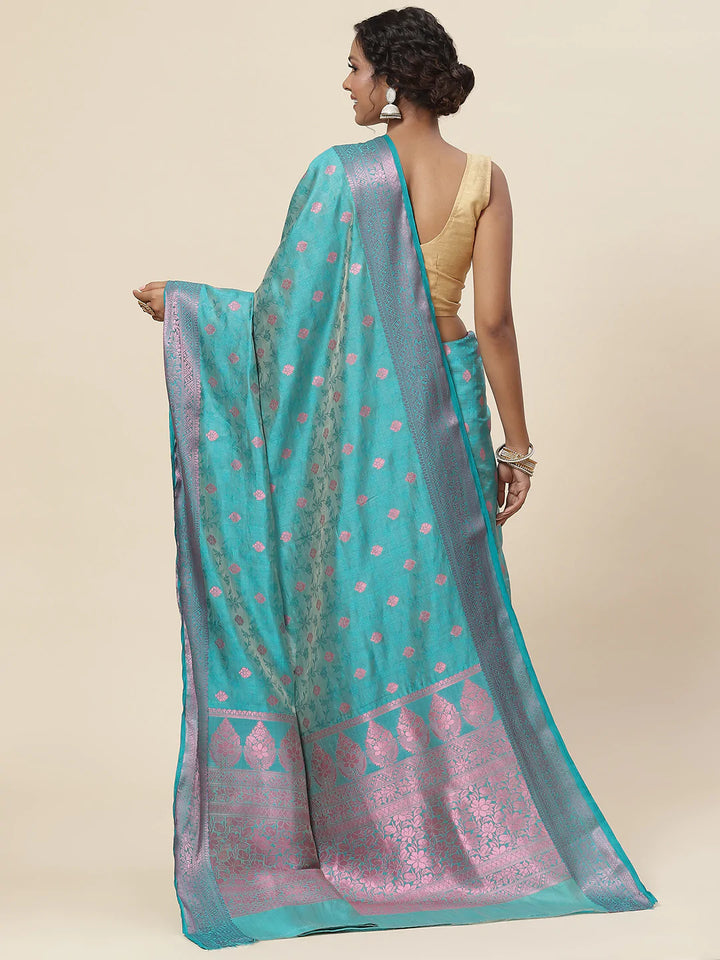Zari Booti Handloom Woven Saree