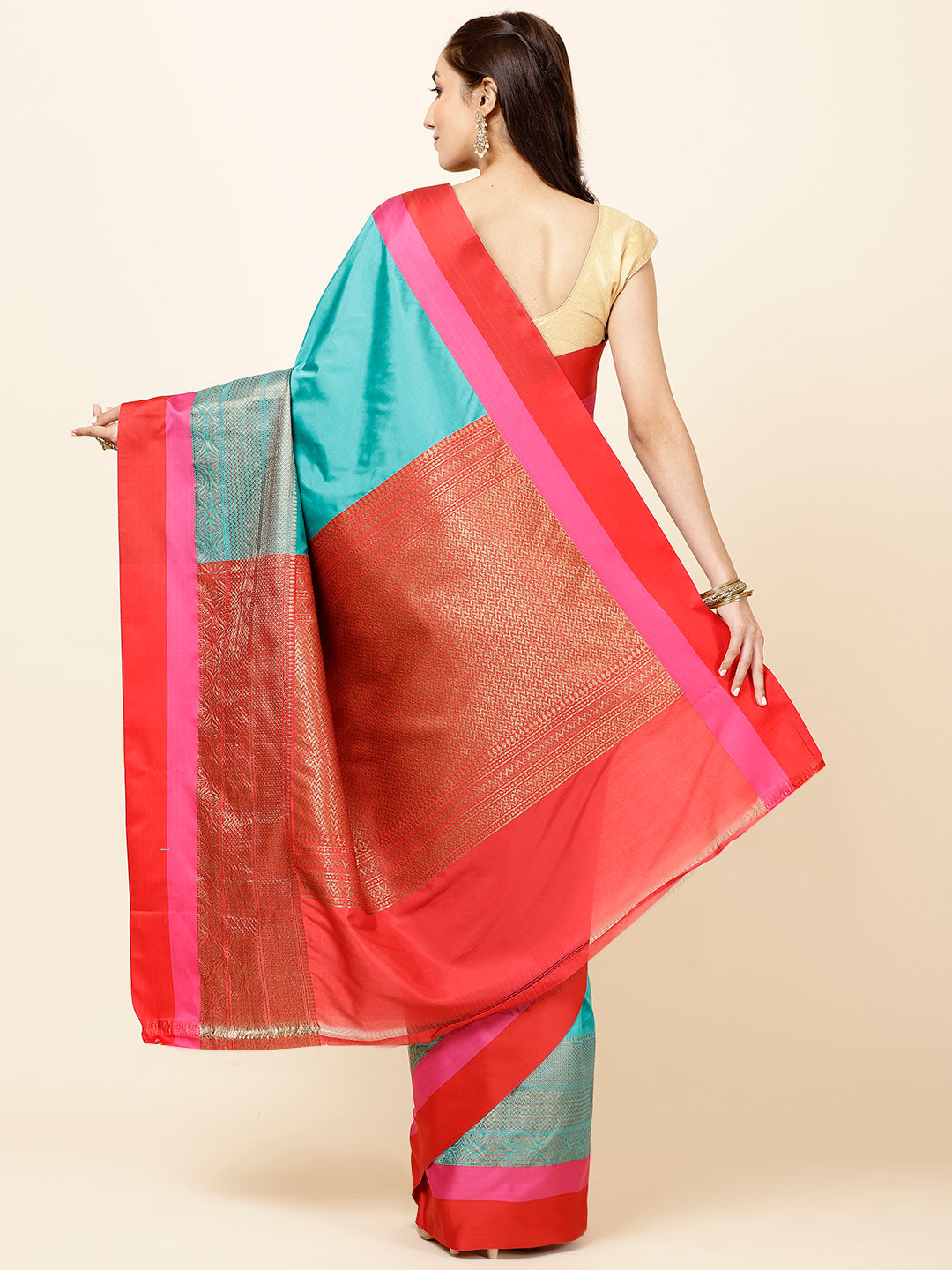 Zari Border Woven Cotton Saree