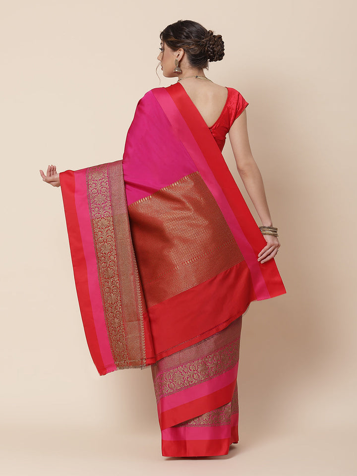 Zari Border Booti Cotton Woven Saree